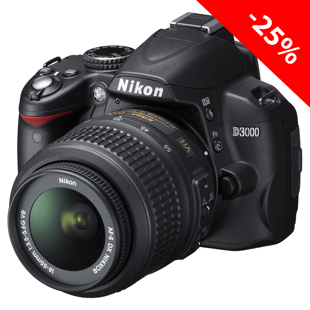 картинка АКЦИЯ! Nikon D3000 Kit 18-55mm VR от магазина Rental+