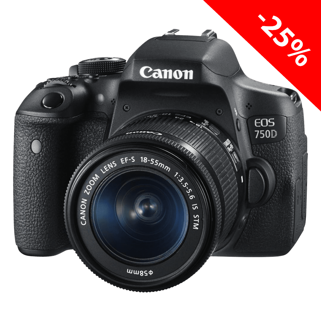 картинка АКЦИЯ! Canon EOS 750D + 18-55mm IS STM от магазина Rental+